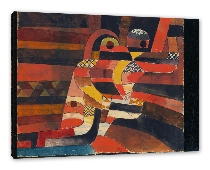 Pixxprint Paul Klee - Liebespaar, Leinwandbild