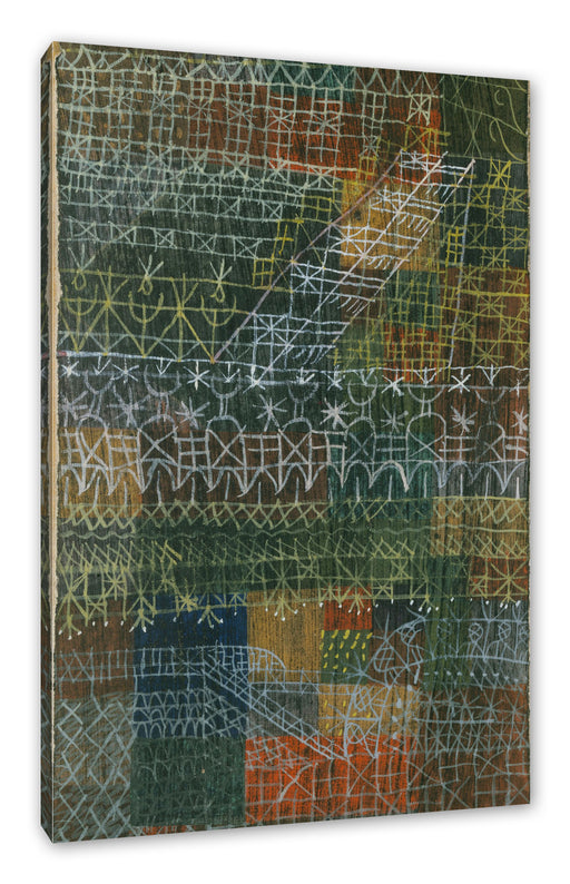 Paul Klee - Struktural I Leinwanbild Rechteckig