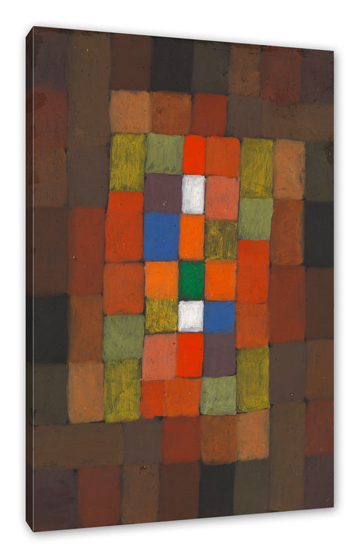 Paul Klee - Statisch-Dynamische Steigerung Leinwanbild Rechteckig