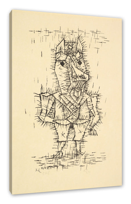 Pixxprint Paul Klee - Ass Esel, Leinwandbild