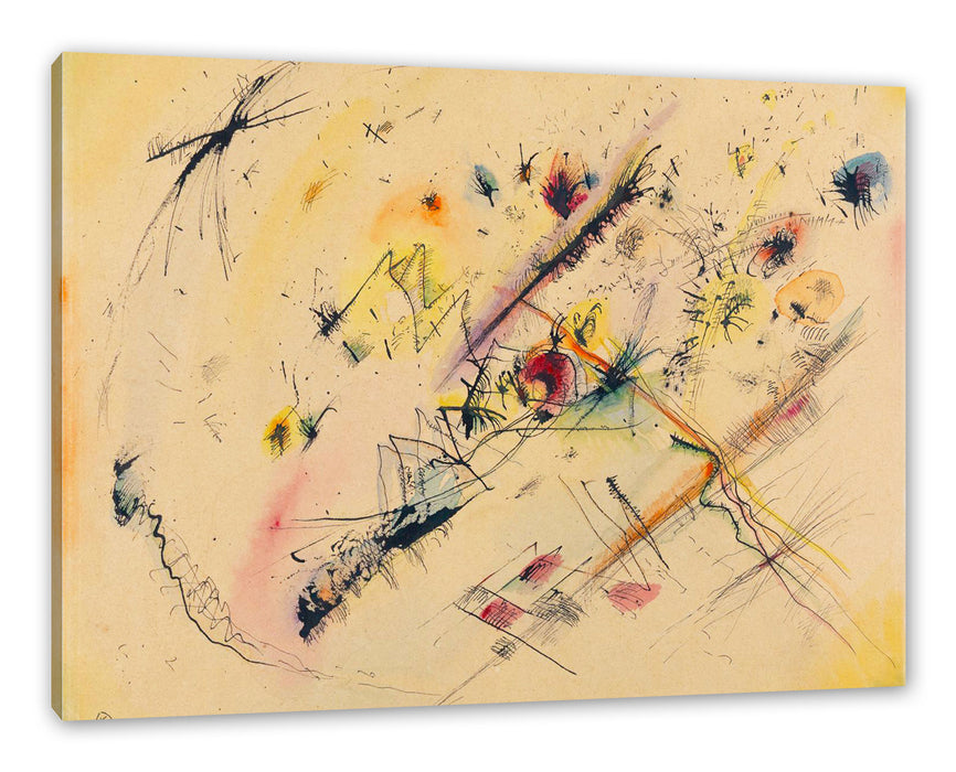 Pixxprint Wassily Kandinsky - Helles Bild, Leinwandbild