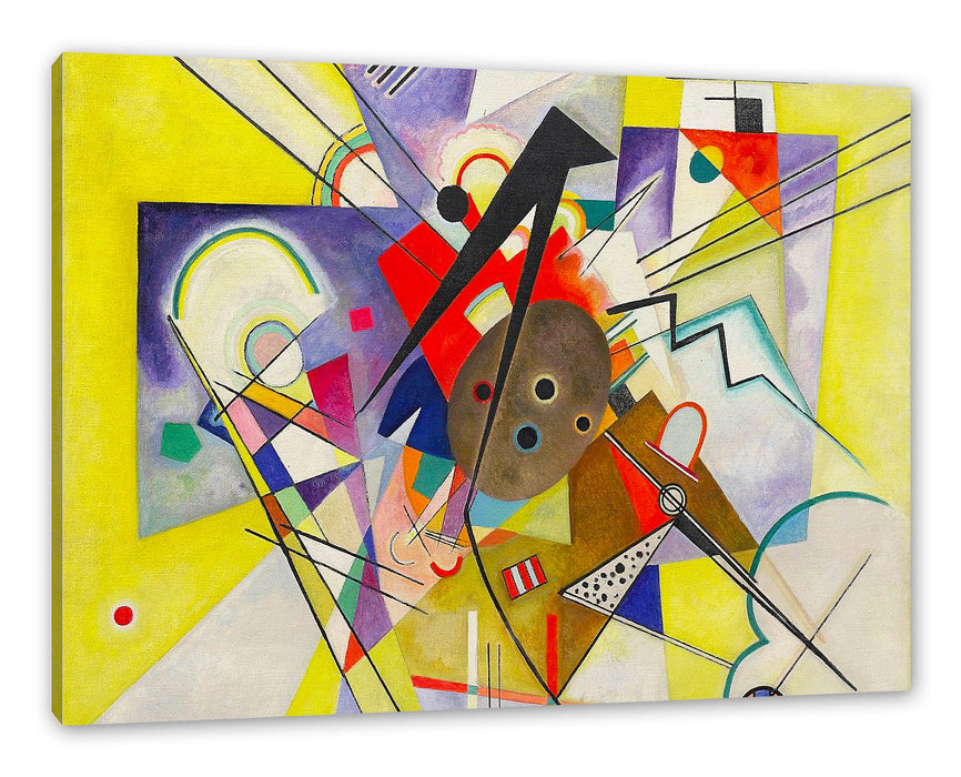 Pixxprint Wassily Kandinsky - Gelbe Begleitung, Leinwandbild