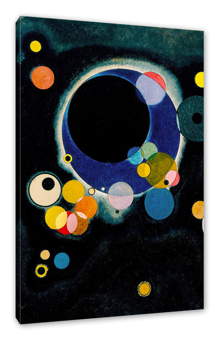 Pixxprint Wassily Kandinsky - Einige Kreise, Leinwandbild