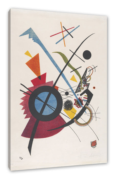 Wassily Kandinsky - Violett Leinwanbild Rechteckig