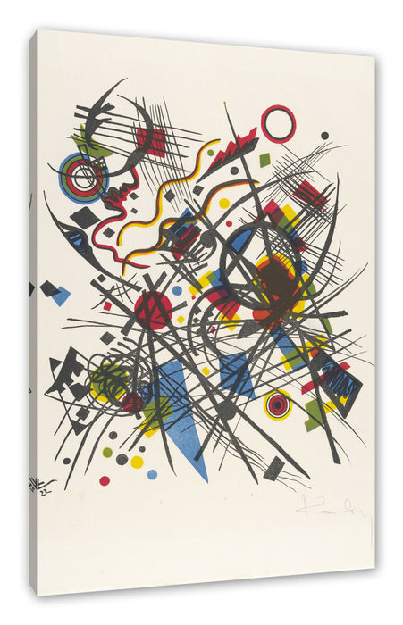 Pixxprint Wassily Kandinsky - Lithographie für die vierte, Leinwandbild