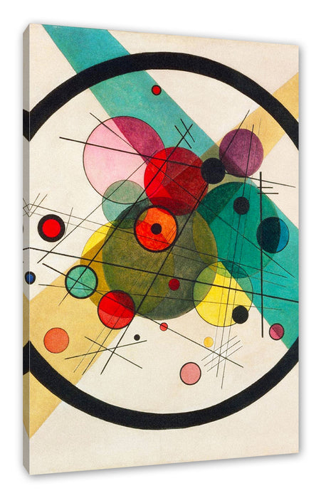 Pixxprint Wassily Kandinsky - Kreise in einem Kreis, Leinwandbild