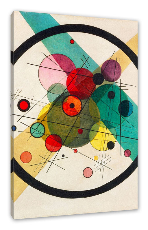 Wassily Kandinsky - Kreise in einem Kreis Leinwanbild Rechteckig