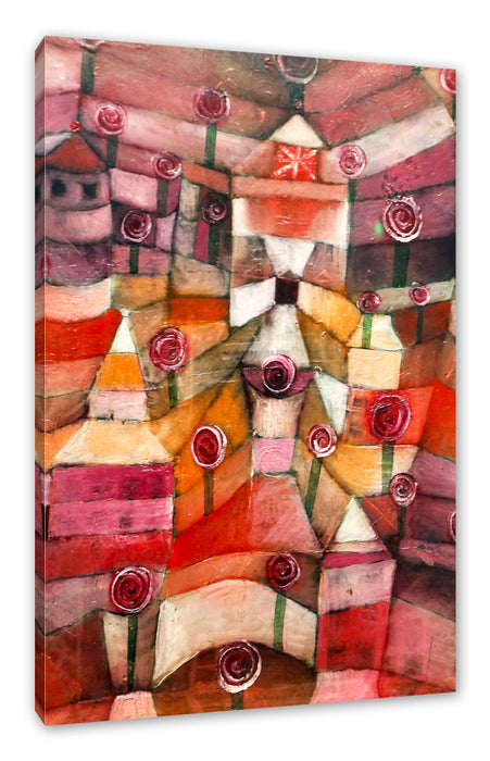 Pixxprint Paul Klee - Rosengarten, Leinwandbild