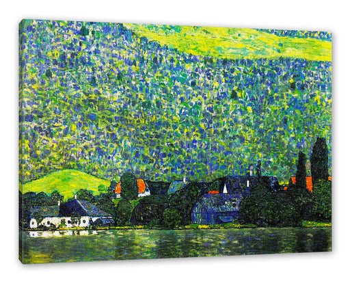 Gustav Klimt - Litzlberg am Attersee Leinwanbild Rechteckig