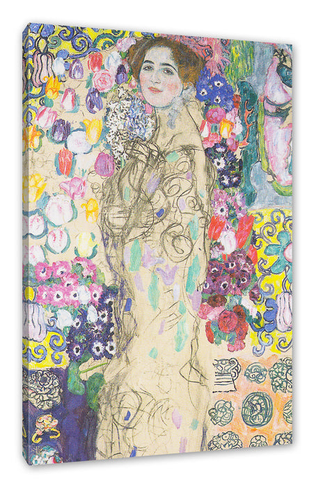 Pixxprint Gustav Klimt - Ria Munk III, Leinwandbild