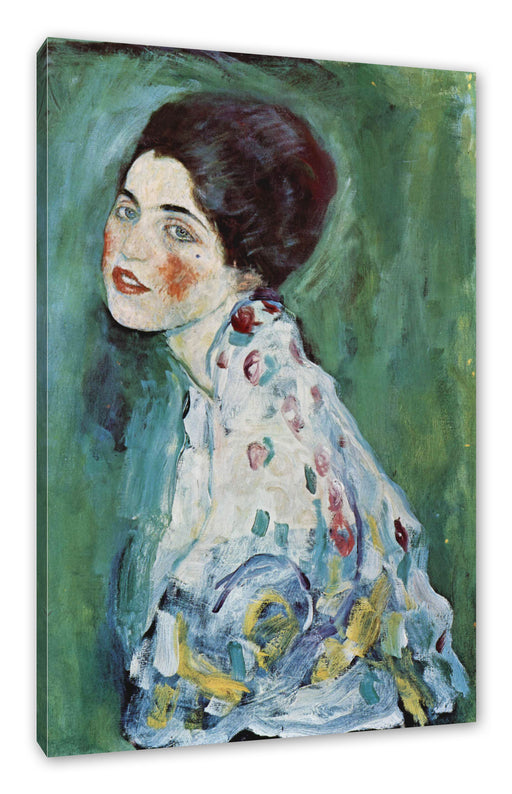 Gustav Klimt - Bildnis einer Frau Leinwanbild Rechteckig