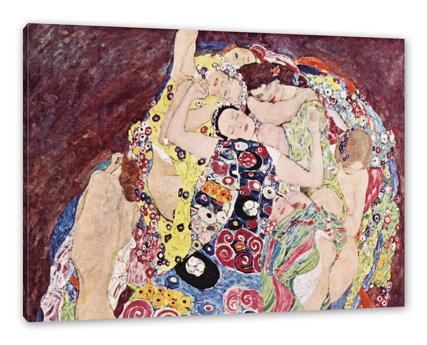 Pixxprint Gustav Klimt - Die Jungfrau, Leinwandbild