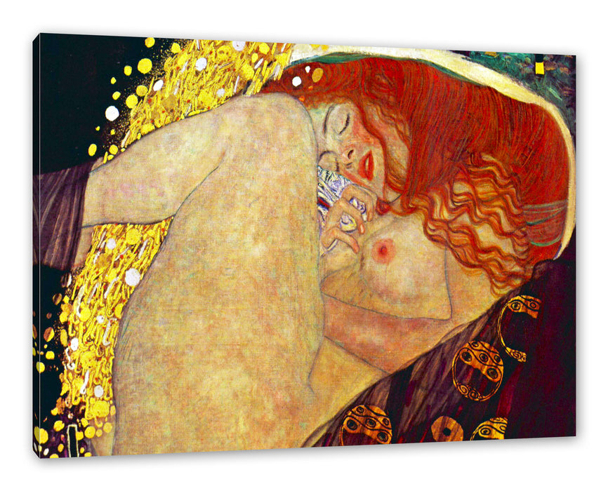 Pixxprint Gustav Klimt - Danaë, Leinwandbild