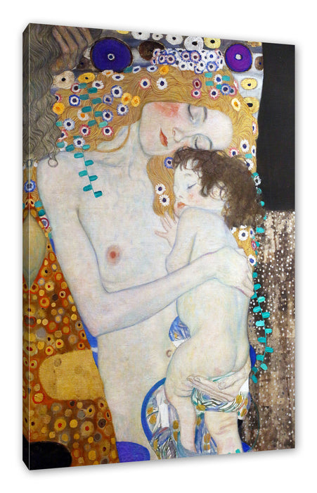 Gustav Klimt - Die drei Lebensalter einer Frau Leinwanbild Rechteckig