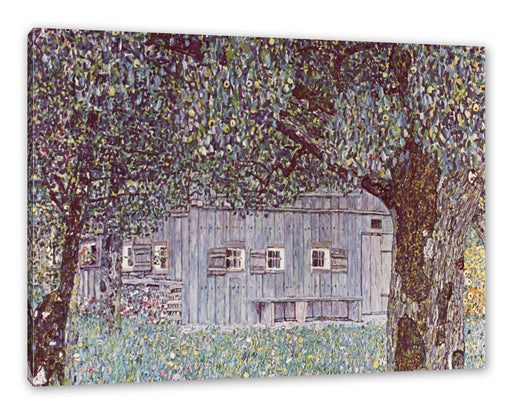 Gustav Klimt - Oberösterreichisches Bauernhaus Leinwanbild Rechteckig