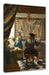 Johannes Vermeer - Die Allegorie der Malerei Leinwanbild Rechteckig