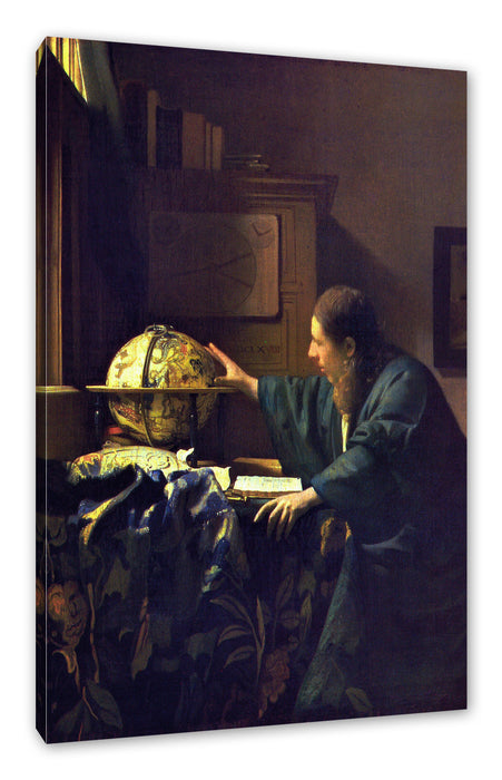 Pixxprint Johannes Vermeer - Der Astronom, Leinwandbild