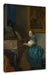 Johannes Vermeer - Sitzende Virginal Spielerin Leinwanbild Rechteckig