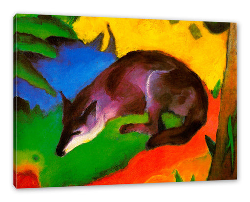 Franz Marc - Fuchs Leinwanbild Rechteckig