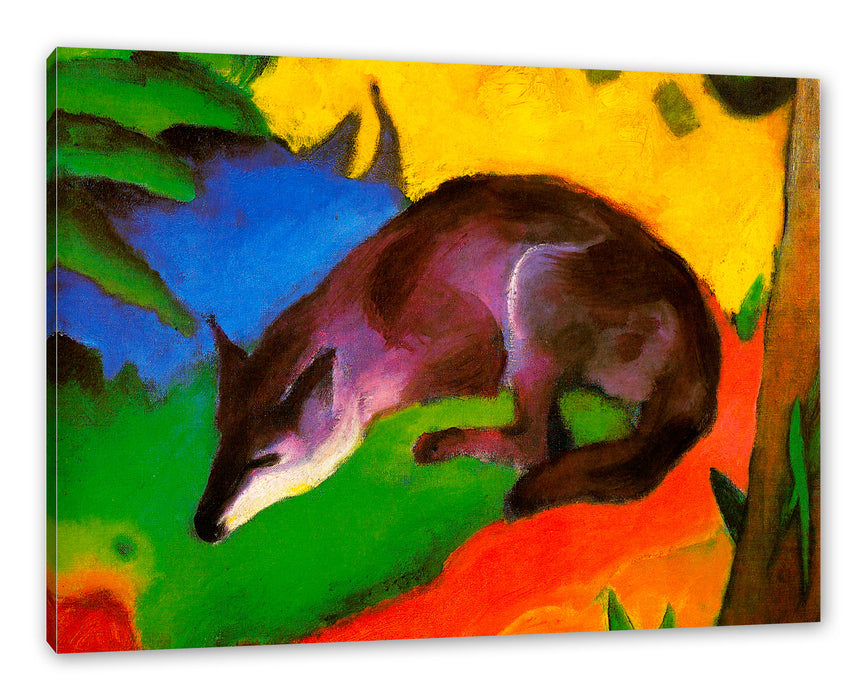 Pixxprint Franz Marc - Fuchs, Leinwandbild