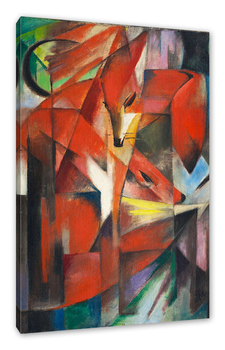 Franz Marc - Füchse Leinwanbild Rechteckig