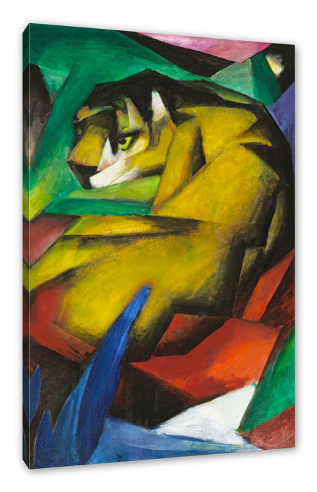 Pixxprint Franz Marc - Der Tiger, Leinwandbild