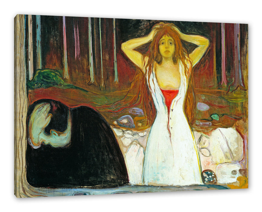 Pixxprint Edvard Munch - Asche, Leinwandbild