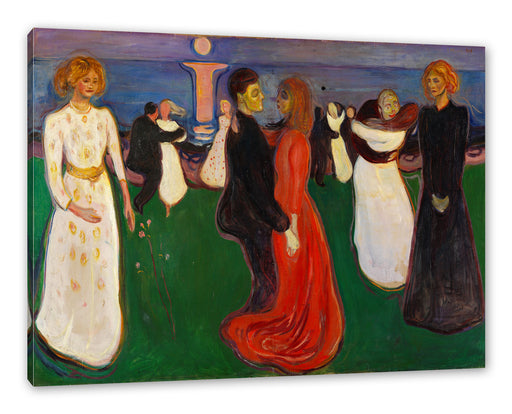 Edvard Munch - Tanz des Lebens Leinwanbild Rechteckig