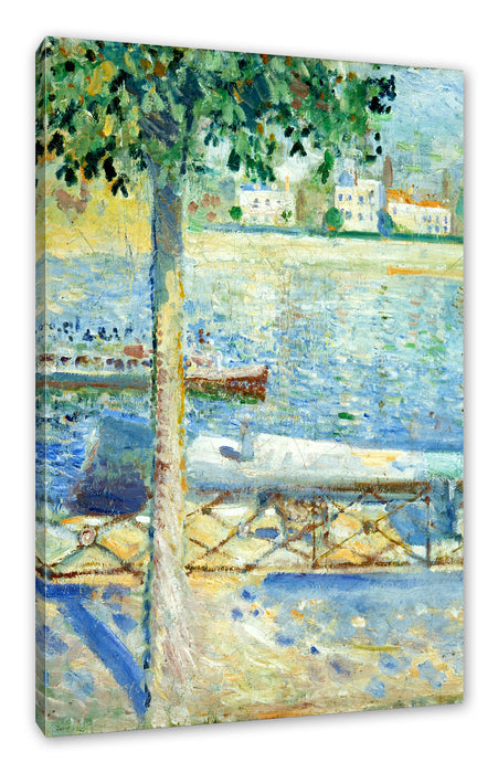 Edvard Munch - Die Seine bei Saint-Cloud Leinwanbild Rechteckig