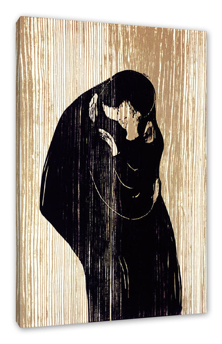 Pixxprint Edvard Munch - Kuss IV, Leinwandbild