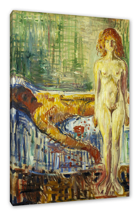 Pixxprint Edvard Munch - Der Tod des Marat II, Leinwandbild