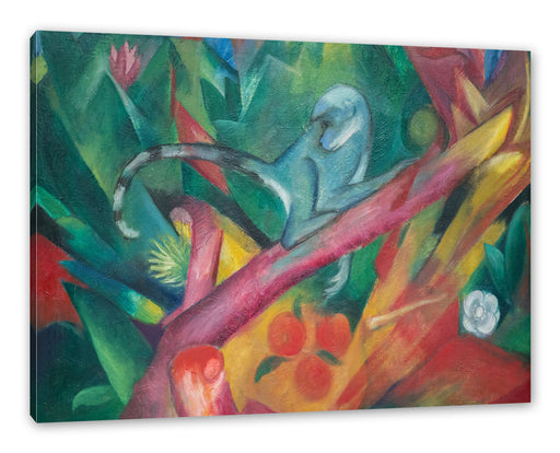 Franz Marc - Das Äffchen Leinwanbild Rechteckig