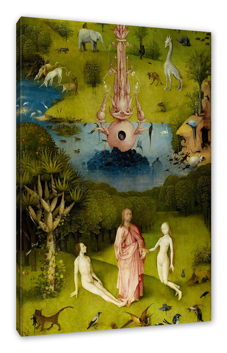 Pixxprint Hieronymus Bosch - Der Garten der Lüste I, Leinwandbild