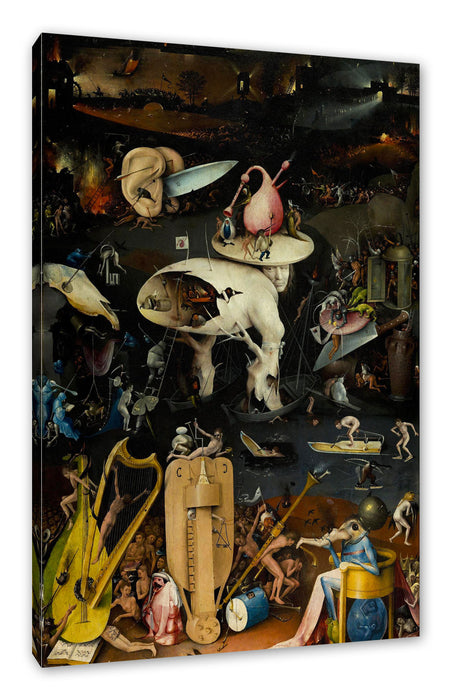 Hieronymus Bosch - Der Garten der Lüste III Leinwanbild Rechteckig