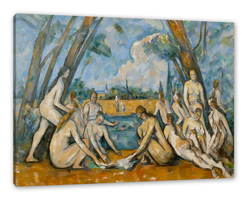 Pixxprint Paul Cézanne - Die großen Badenden, Leinwandbild