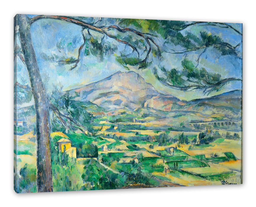 Pixxprint Paul Cézanne - Mont Sainte-Victoireca, Leinwandbild