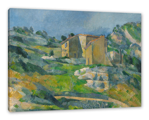 Paul Cézanne  - Das Riaux-Tal nahe l'Estaque Leinwanbild Rechteckig