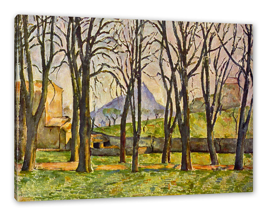 Pixxprint Paul Cézanne - Jas de Bouffan III, Leinwandbild