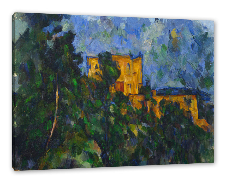 Paul Cézanne  - Château Noir Leinwanbild Rechteckig