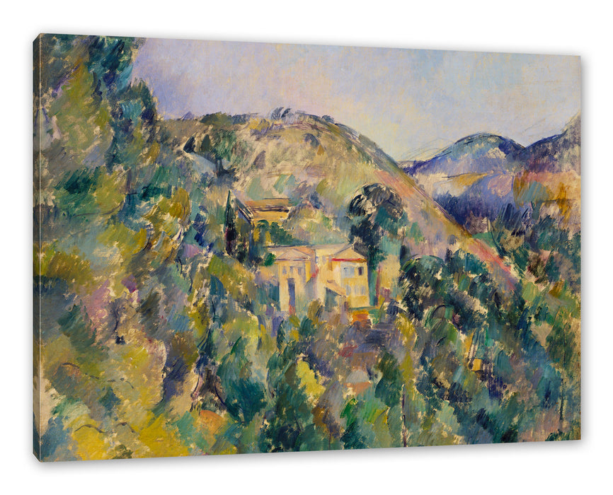 Pixxprint Paul Cézanne - Blick aus das Domaine Saint, Leinwandbild