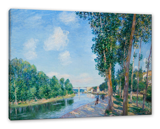 Alfred Sisley - Saint Mammès June Sunshine Leinwanbild Rechteckig