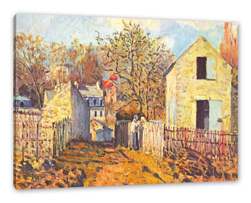 Alfred Sisley - Village de Voisins Leinwanbild Rechteckig