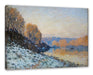 Alfred Sisley - Port Marly White Frost  Leinwanbild Rechteckig