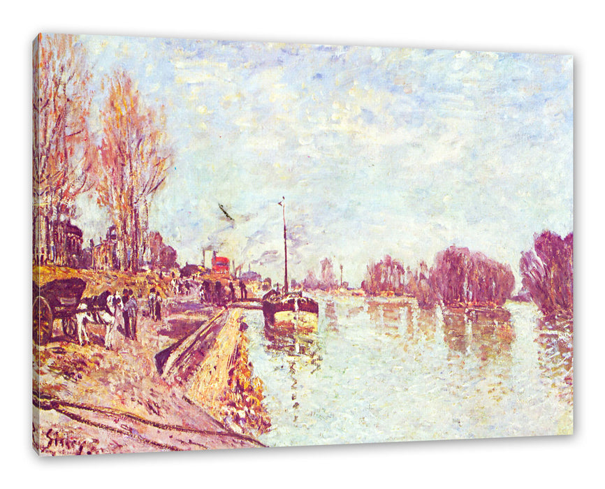 Alfred Sisley - His at Suresne  Leinwanbild Rechteckig