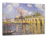 Alfred Sisley - River Steamboat and Bridge  Leinwanbild Rechteckig