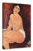 Amedeo Modigliani - Sitzende Nackte auf Divan Leinwanbild Rechteckig