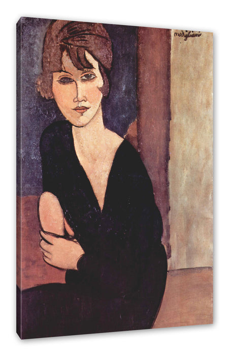 Amedeo Modigliani - Sitzende Frau  Leinwanbild Rechteckig