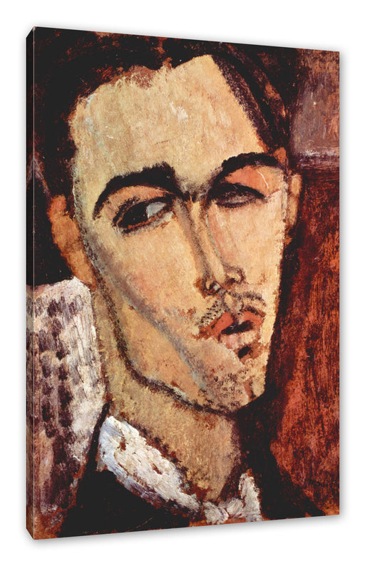 Amedeo Modigliani - Portrait von Celso Lagar Leinwanbild Rechteckig