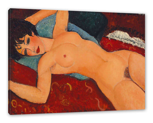 Amedeo Modigliani - Nu couché Leinwanbild Rechteckig