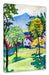 August Macke - Tegernsee Landschaft Anagoria Leinwanbild Rechteckig